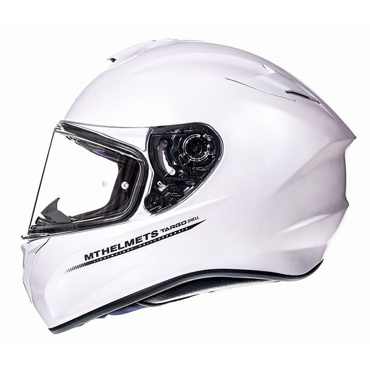 Integral Motorcycle Helmet MT Helmets Targo Solid A0 Glossy White
