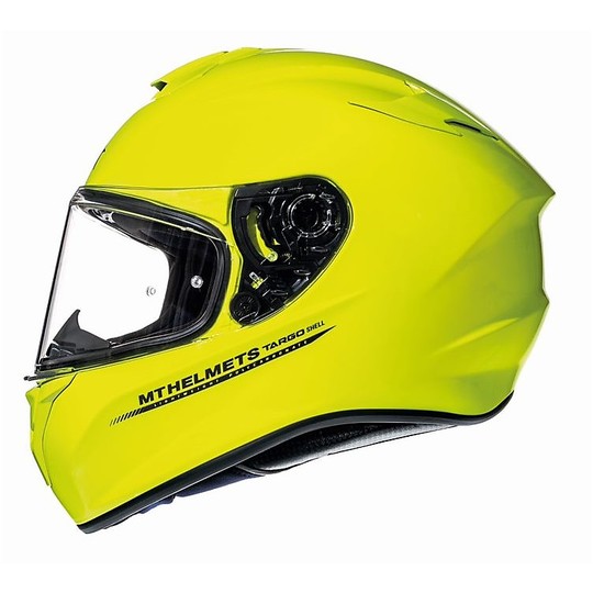 Integral Motorcycle Helmet MT Helmets Targo Solid A3 Fluo Yellow