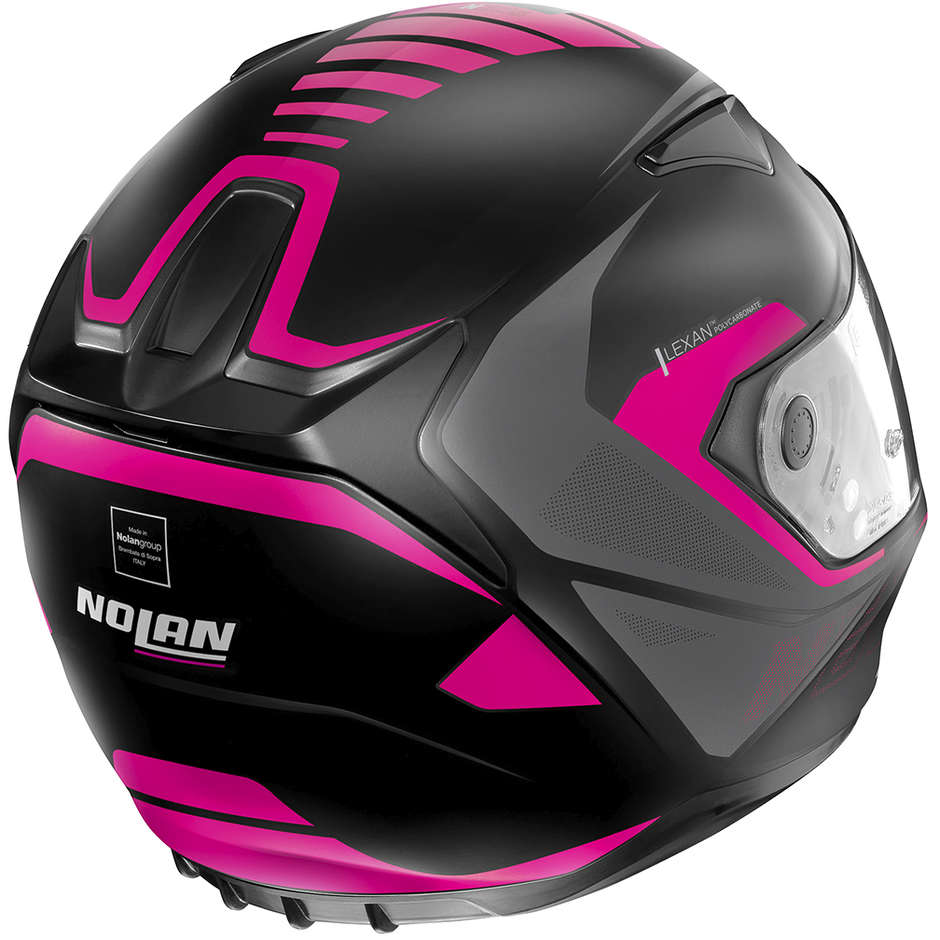 Integral Motorcycle Helmet Nolan N60.5 ADEPT 083 Matt Black Pink