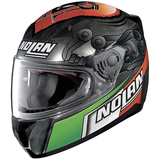 Integral Motorcycle Helmet Nolan N60.5 Gemini Replica 035 M. Melandri Scratched