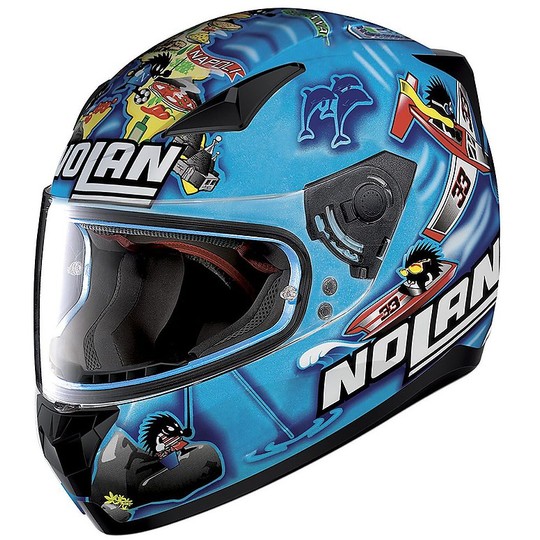 Integral Motorcycle Helmet Nolan N60.5 Gemini Replica 036 M. Melandri Italy