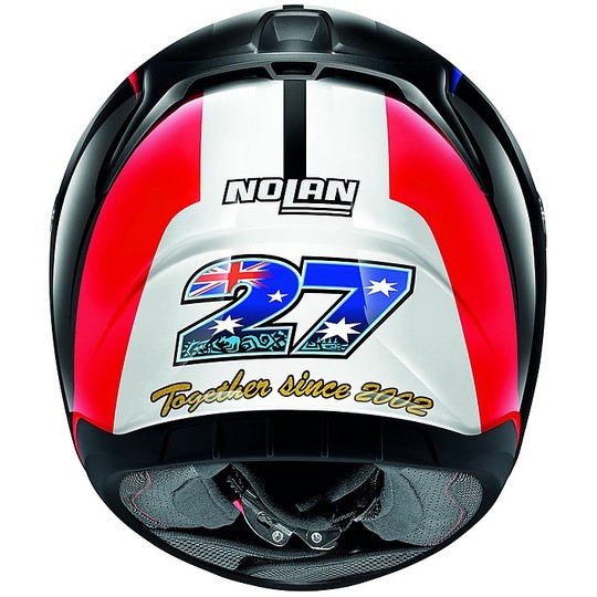 Integral Motorcycle Helmet Nolan N60.5 Gemini Replica 052 C. Stoner Together Matt Black