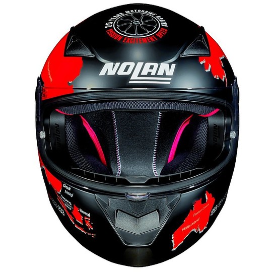Integral Motorcycle Helmet Nolan N60.5 Gemini Replica 053 C. Checa Matt Black