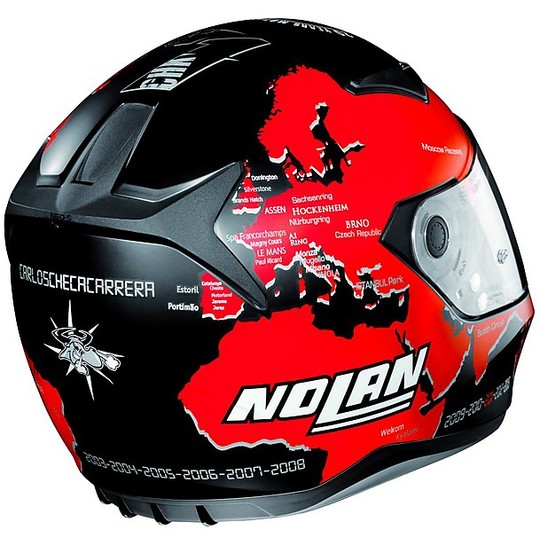 Integral Motorcycle Helmet Nolan N60.5 Gemini Replica 053 C. Checa Matt Black