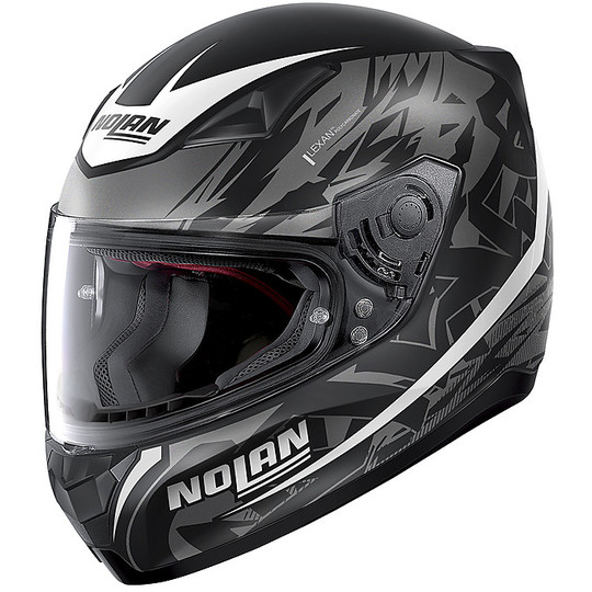 Integral Motorcycle Helmet Nolan N60.5 METROPOLIS 073 Black Matt White