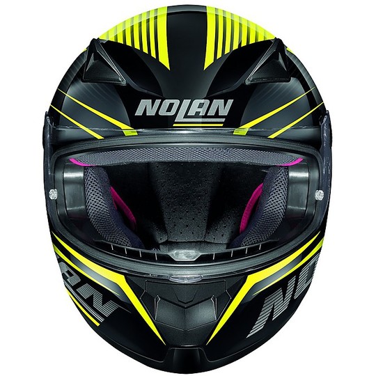 Integral Motorcycle Helmet Nolan N60.5 Motor 045 Black Yellow