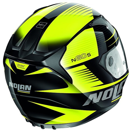 Integral Motorcycle Helmet Nolan N60.5 Motor 045 Black Yellow