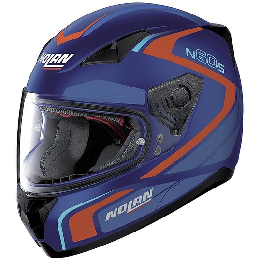 Integral Motorcycle Helmet Nolan N60.5 PRACTICE 022 Flat Cayman Blue