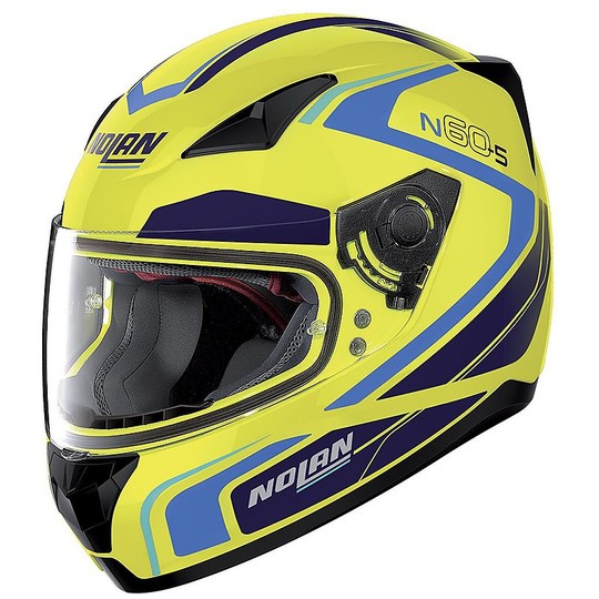 Integral Motorcycle Helmet Nolan N60.5 PRACTICE 023 Led Yellow