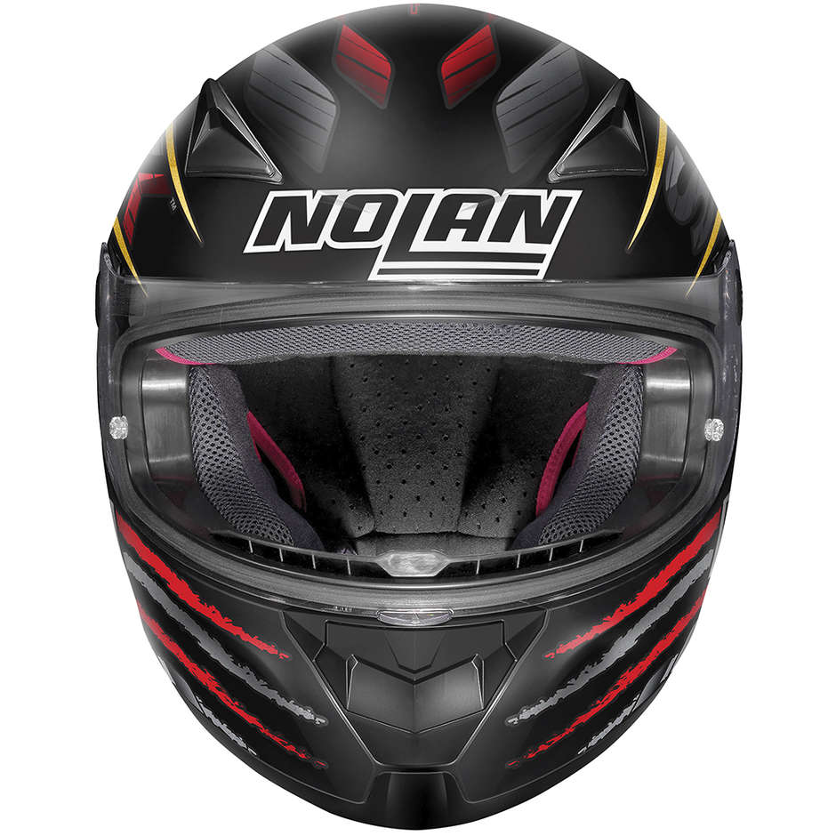 Integral Motorcycle Helmet Nolan N60.5 SBK 084 Matt Black Red