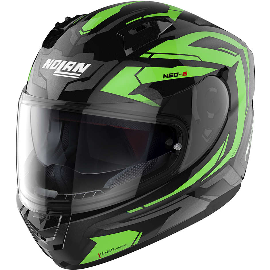 Integral Motorcycle Helmet Nolan N60.6 ANCHOR 024 Glossy Green