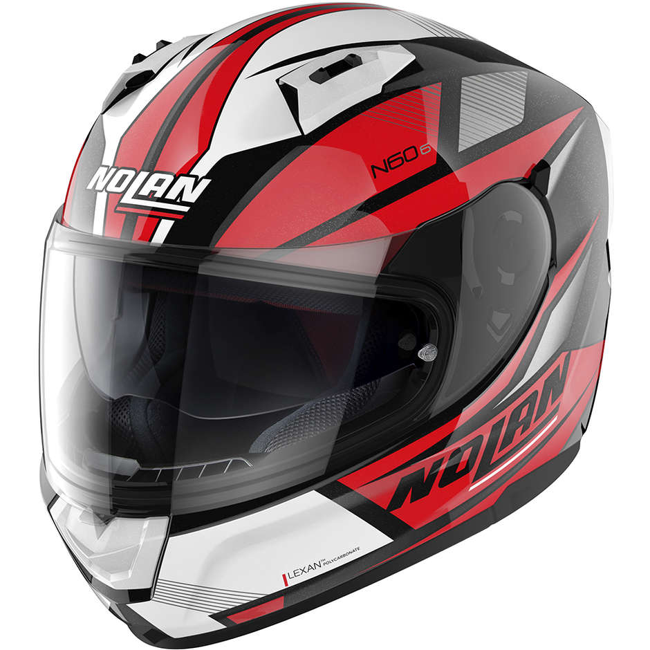 Integral Motorcycle Helmet Nolan N60.6 DOWNSHIFT 036 Glossy Red