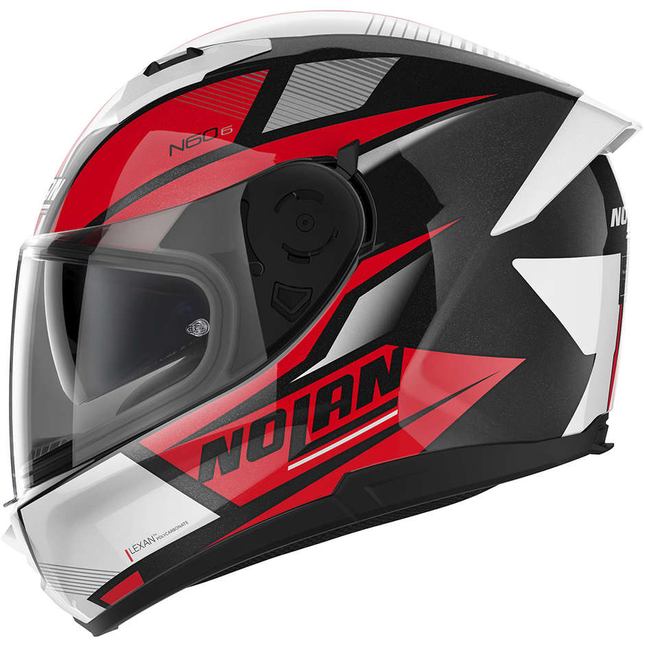 Integral Motorcycle Helmet Nolan N60.6 DOWNSHIFT 036 Glossy Red