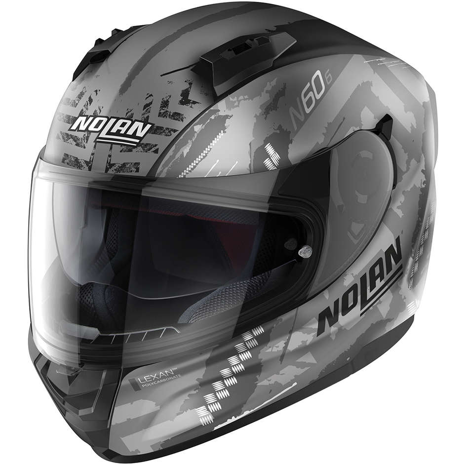 Integral Motorcycle Helmet Nolan N60-6 WHEELSPIN 057 Matt Black