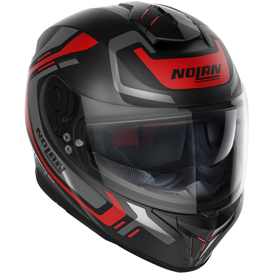 Integral Motorcycle Helmet Nolan N80.8 ALLY N-Com 039 Matt Red