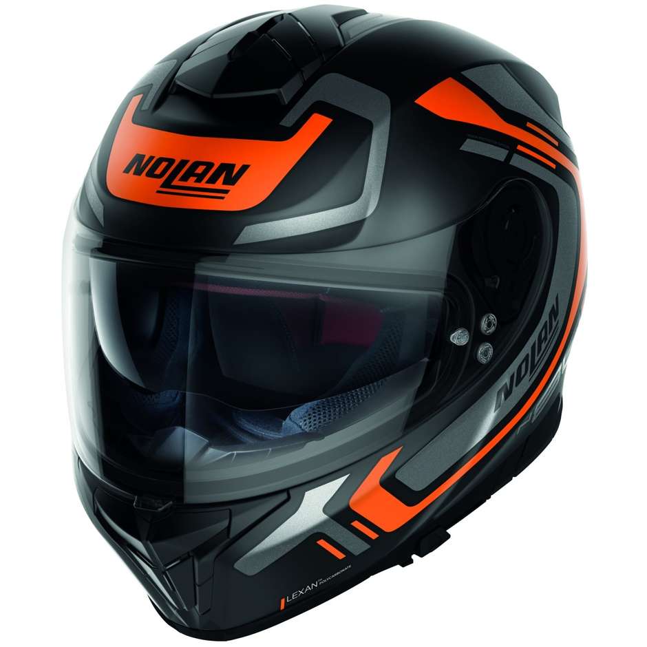 Integral Motorcycle Helmet Nolan N80.8 ALLY N-Com 041 Matt Orange