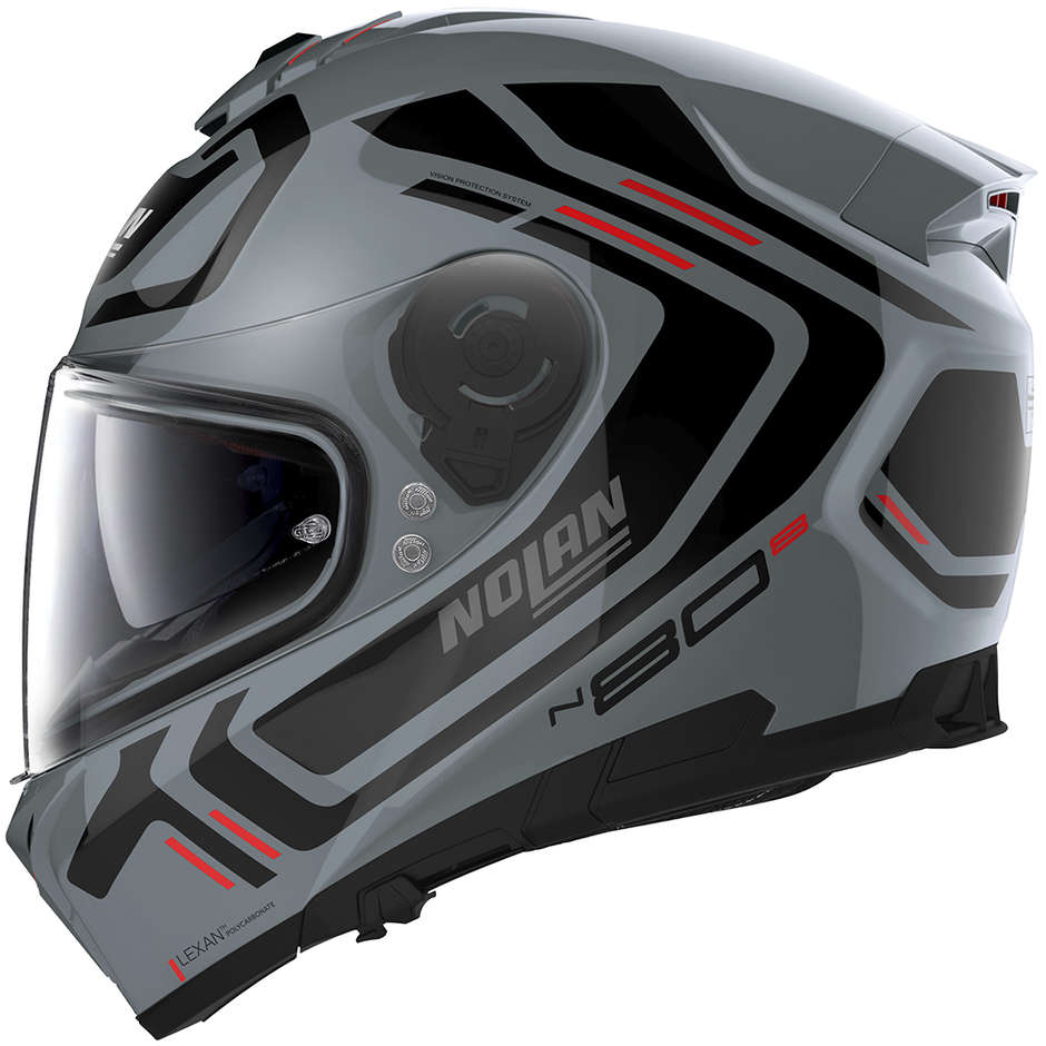 Integral Motorcycle Helmet Nolan N80.8 ALLY N-Com 051 Slate Gray