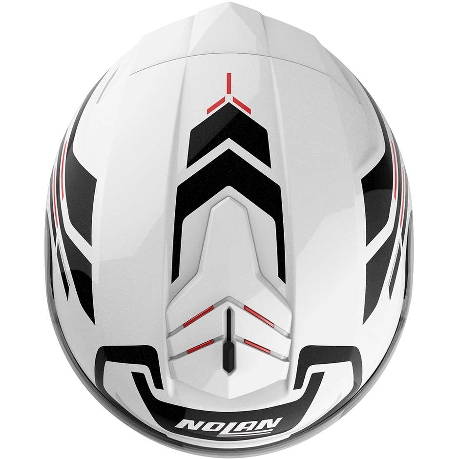 Integral Motorcycle Helmet Nolan N80.8 ALLY N-Com 052 White Metal