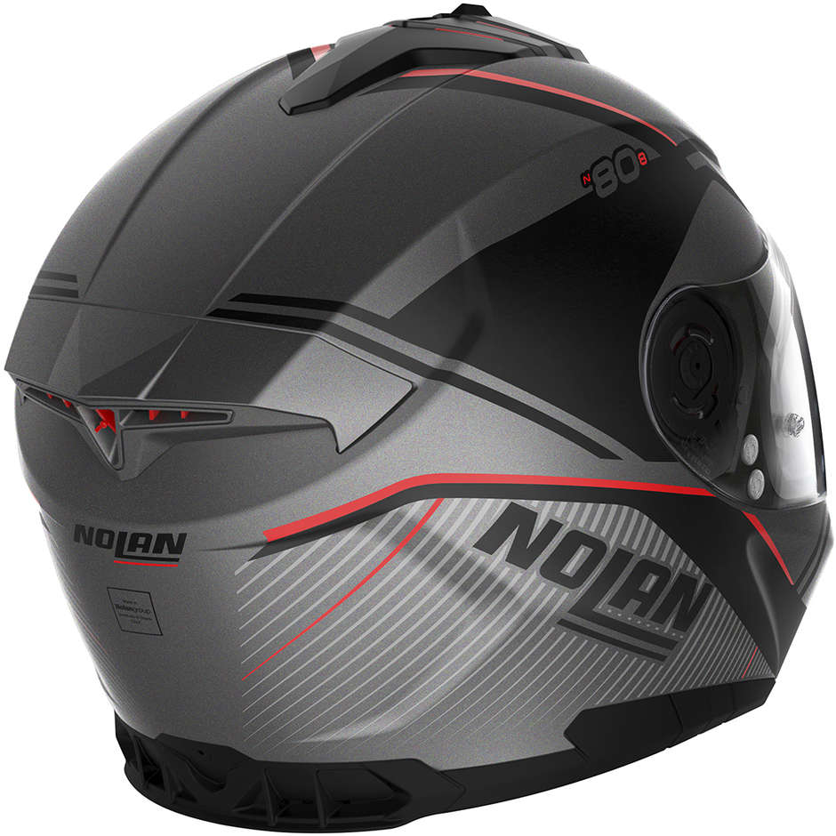 Integral Motorcycle Helmet Nolan N80.8 ASTUTE N-Com 024 Matt Red