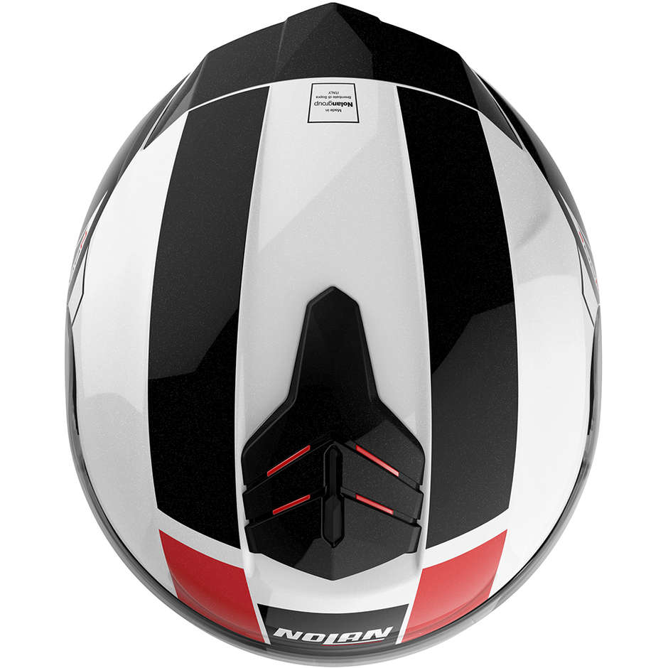 Integral Motorcycle Helmet Nolan N80.8 MANDRAKE N-Com 049 White Metal