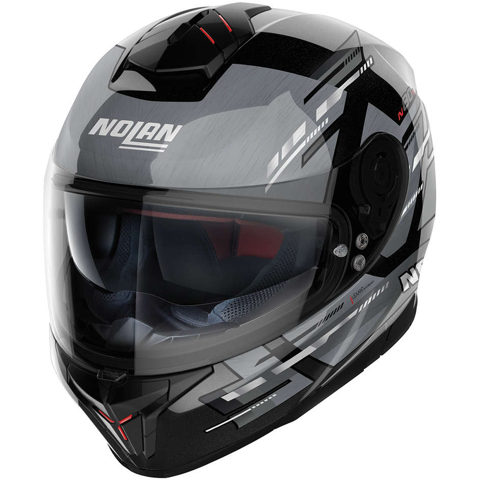 Integral Motorcycle Helmet Nolan N80-8 METEOR N-Com 067 Black Gray