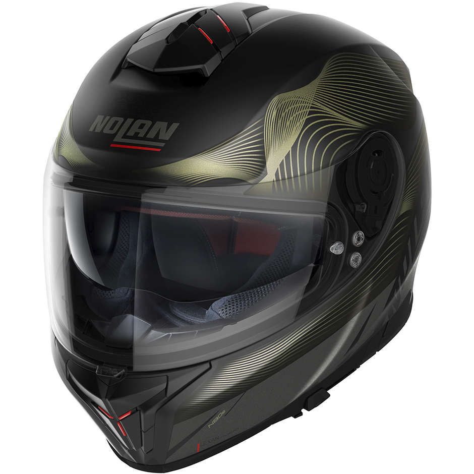 Integral Motorcycle Helmet Nolan N80.8 POWERGLIDE N-Com 046 Matt Green