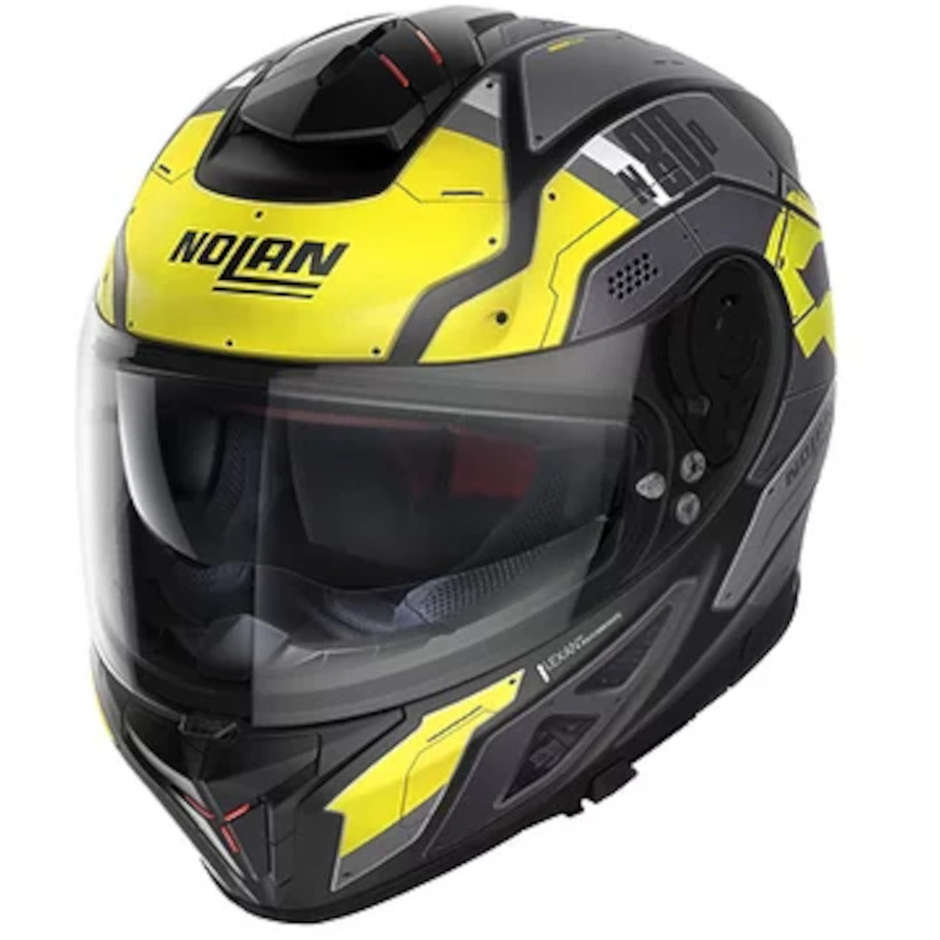 Integral Motorcycle Helmet Nolan N80.8 STARSCREAM N-Com 034 Matt Yellow