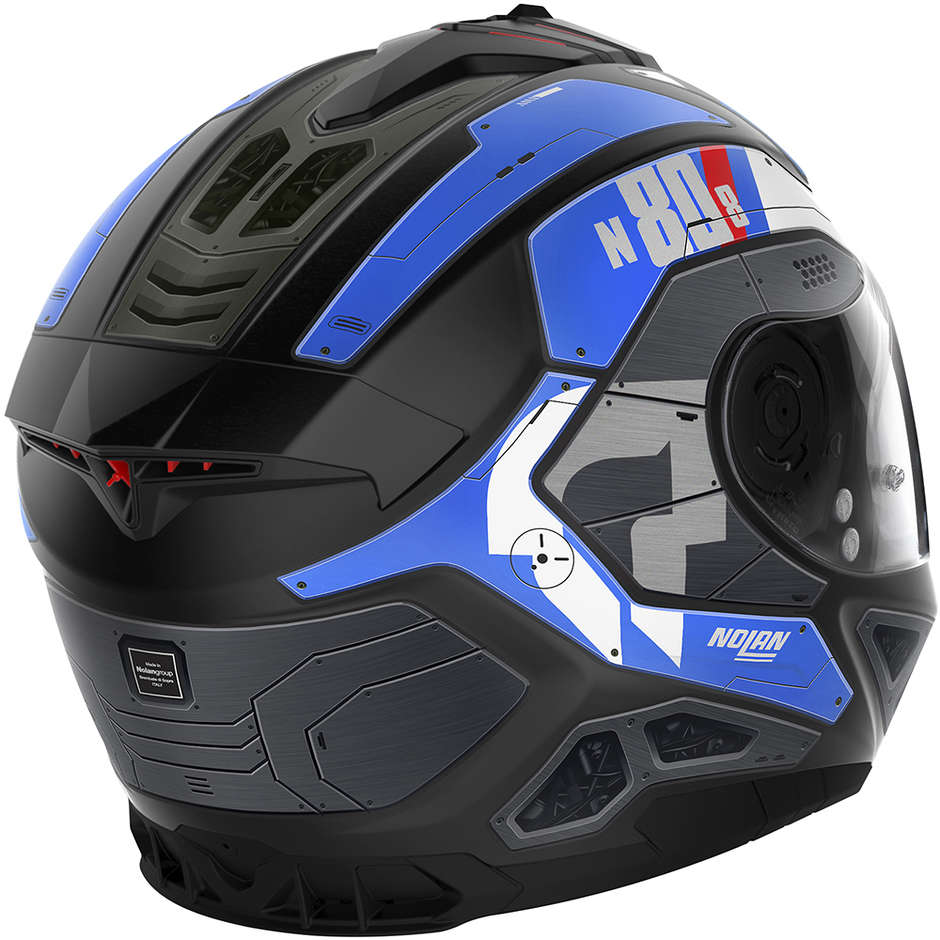 Integral Motorcycle Helmet Nolan N80-8  STARSCREAM N-Com 036 Matt blue