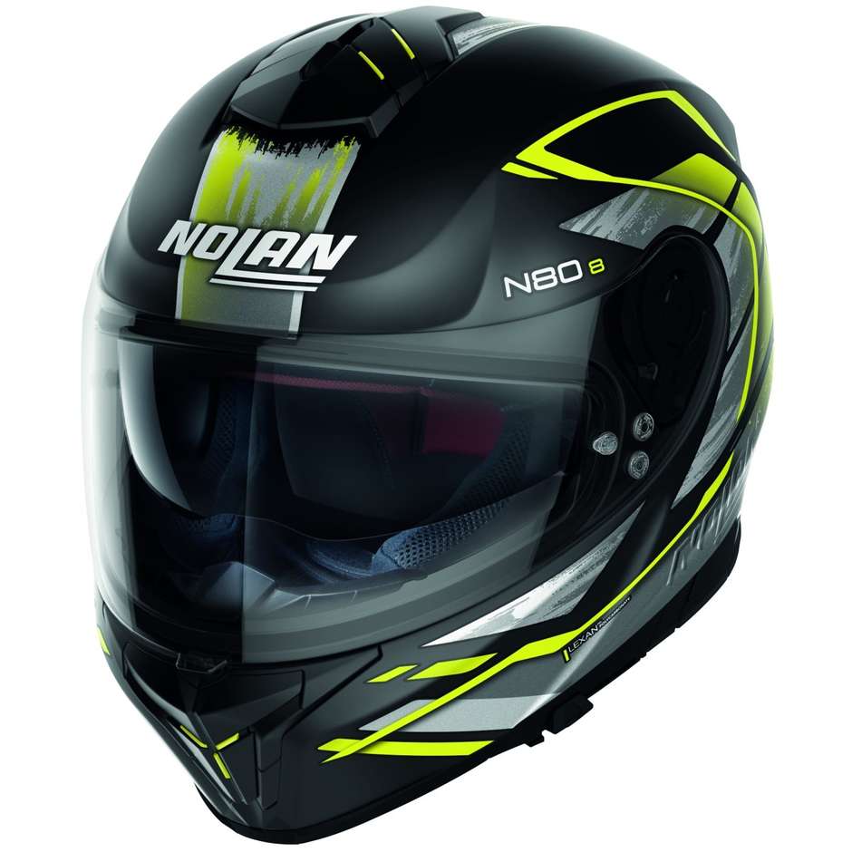Integral Motorcycle Helmet Nolan N80.8 THUNDERBOLT N-Com 028 Matt Yellow