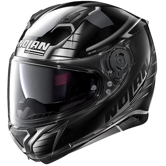 Integral Motorcycle Helmet Nolan N87 AULICUS N-Com 080 Metal Black