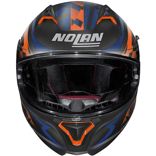 Integral Motorcycle Helmet Nolan N87 VENATOR N-Com 091 Black Matt Blue