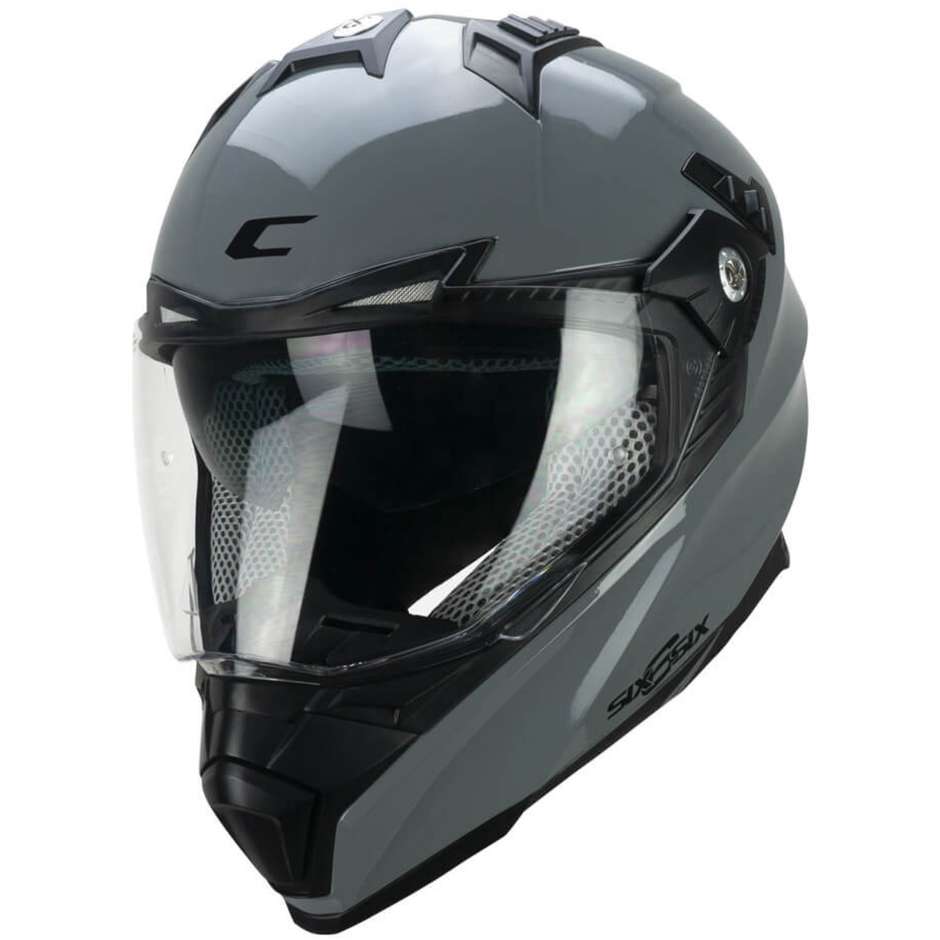Integral Motorcycle Helmet Off Road CGM 666a TWIN MONO Gray