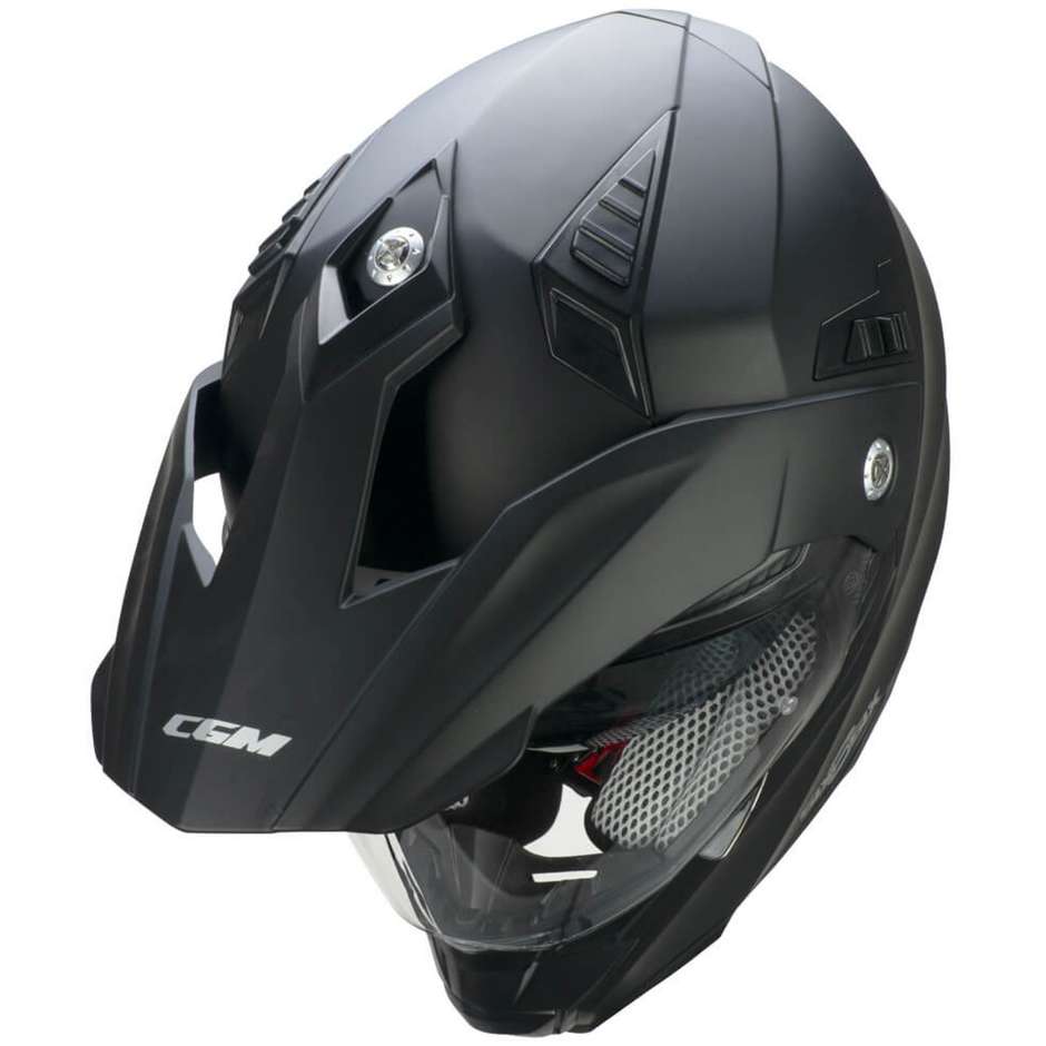 Integral Motorcycle Helmet Off Road CGM 666a TWIN MONO Matt Black