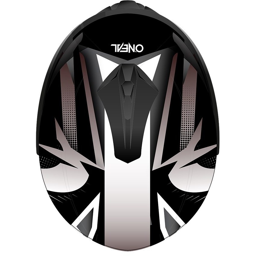 Integral Motorcycle Helmet O'neal Challenger EXO V.22 Double Visor Black White