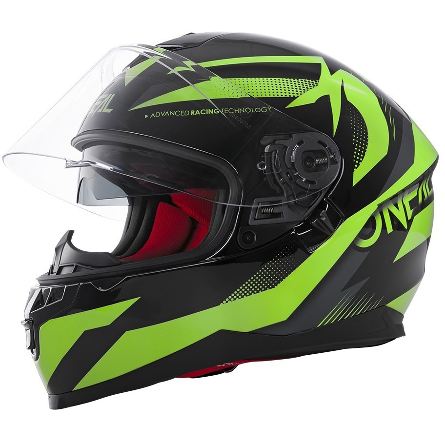 Integral Motorcycle Helmet O'neal Challenger EXO V.22 Double Visor Black Yellow Fluo
