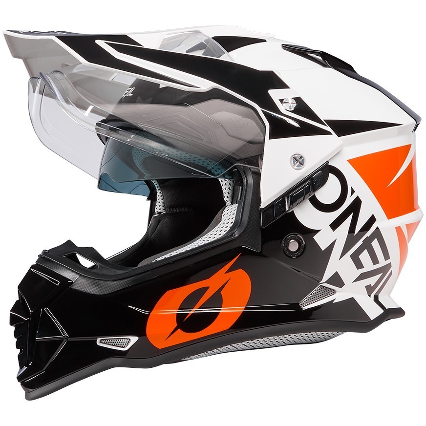Integral Motorcycle Helmet Oneal SIERRA Helmet R V.23 Black Orange