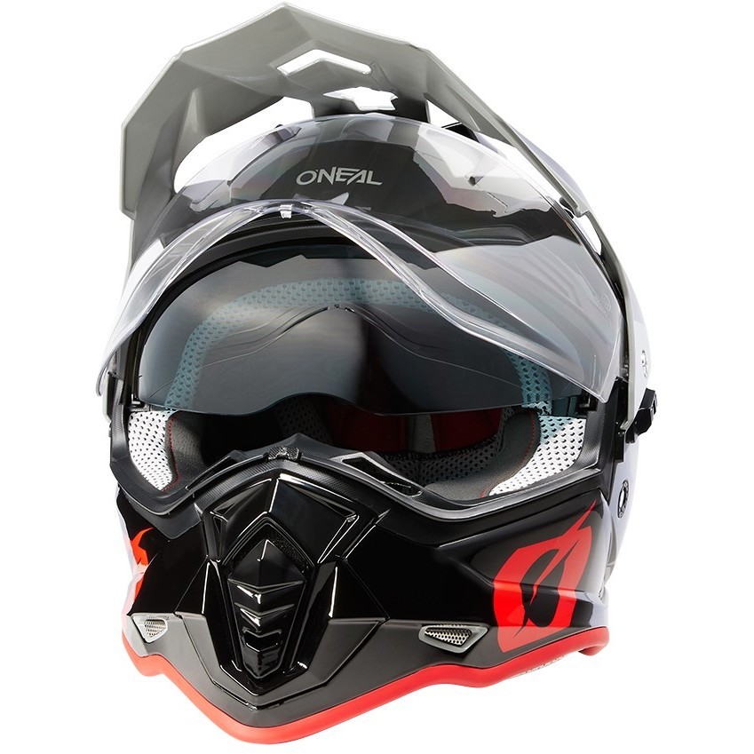 Integral Motorcycle Helmet Oneal SIERRA Helmet R V.23 Gray Black Red