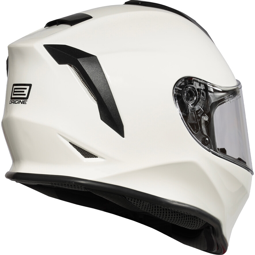 Integral Motorcycle Helmet Origin DINAMO Solid Glossy White