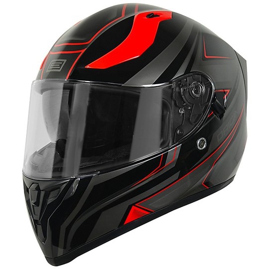 Integral Motorcycle Helmet Origin Road Graviter Black Red