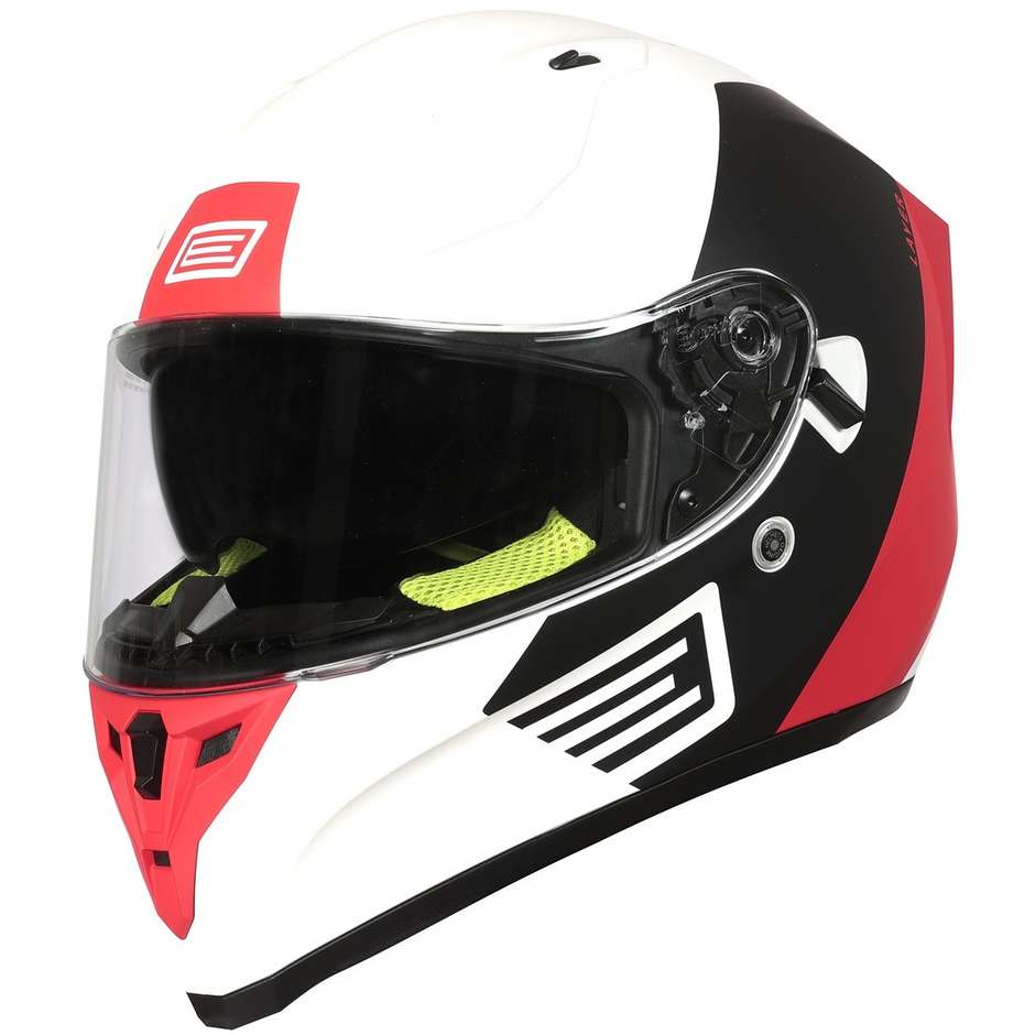 Integral Motorcycle Helmet Origin ROAD LAYER Matt Red Black White