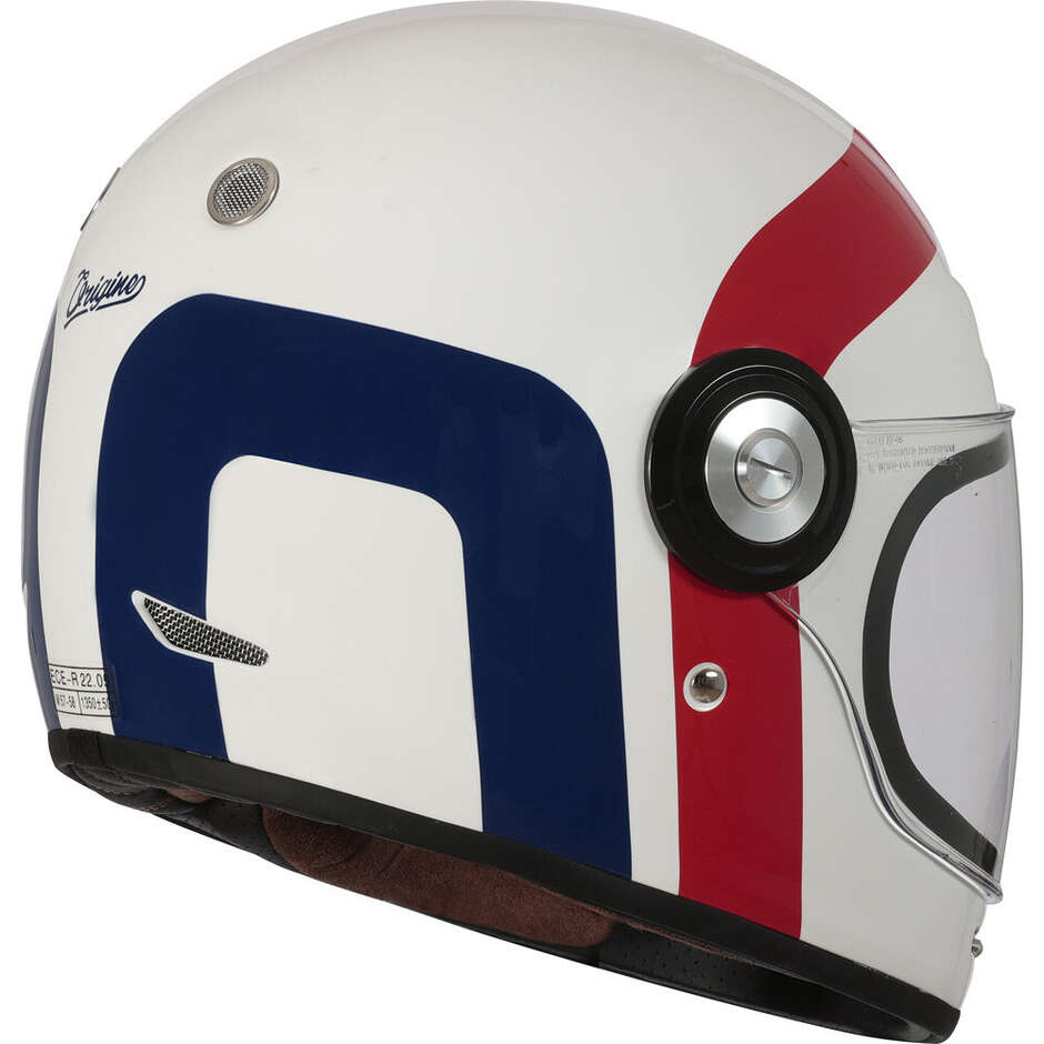 Integral Motorcycle Helmet Origin VEGA Great Red Blue White