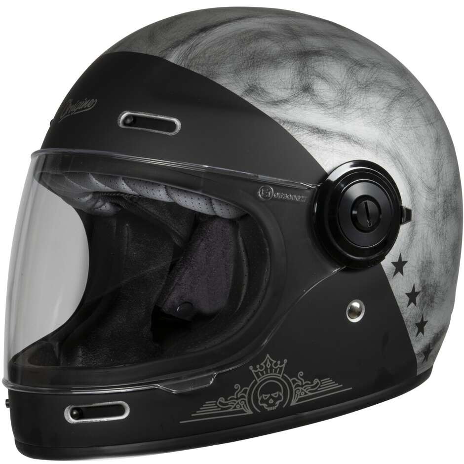 Integral Motorcycle Helmet Origin VEGA Rocker Silver Matt