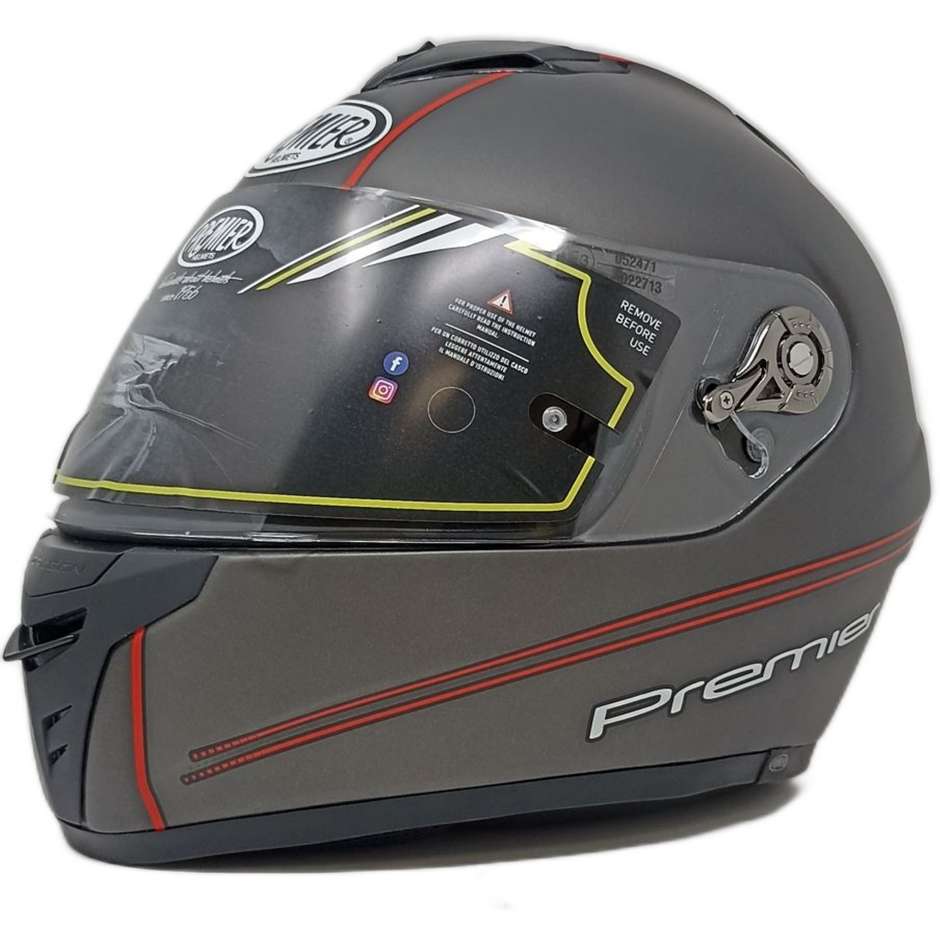 Integral Motorcycle Helmet Premier DRAGON EVO T02 Nero