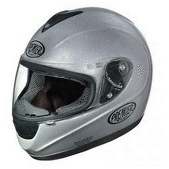 Integral Motorcycle Helmet Premier Monza U10 Model in Gray Fiber