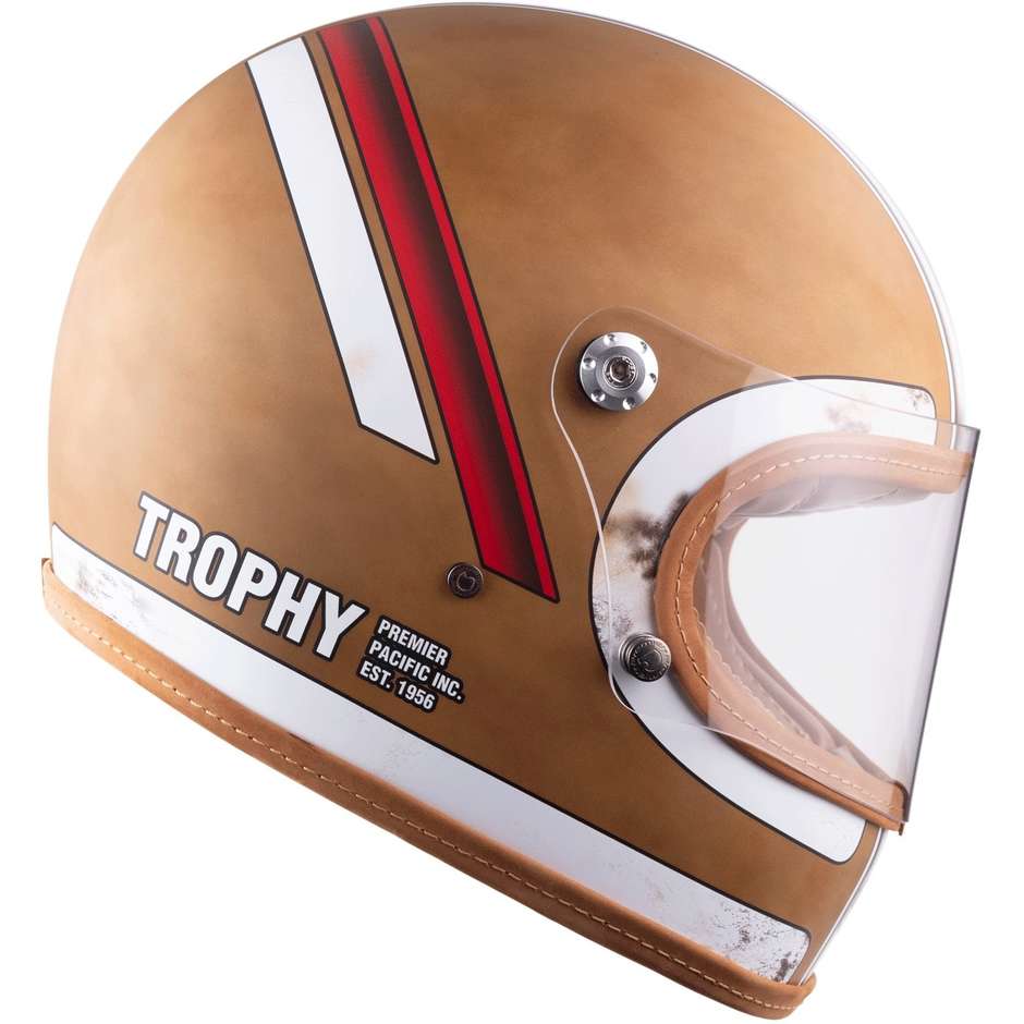 Integral Motorcycle Helmet Premier TROPHY PLATINUM EDITION BOS DO OS BM