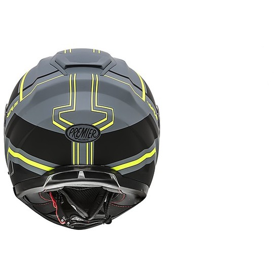 Integral Motorcycle Helmet Premier VYRUS NDY Gray BM Gray Yellow Fluo Matt