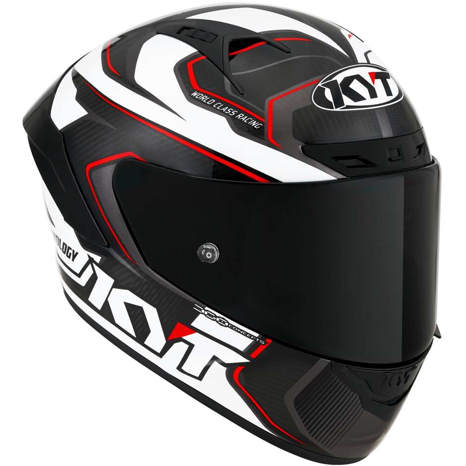 Integral Motorcycle Helmet Racing Kyt NZ-RACE CARBON COMPETITION White