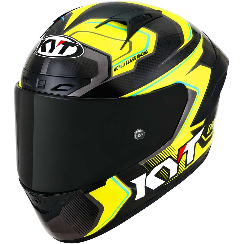 Integral Motorcycle Helmet Racing Kyt NZ-RACE CARBON COMPETITION Yellow
