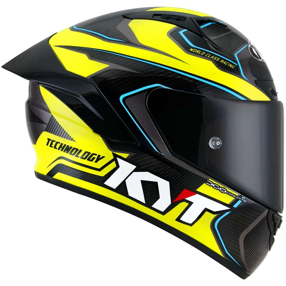 Integral Motorcycle Helmet Racing Kyt NZ-RACE CARBON COMPETITION Yellow