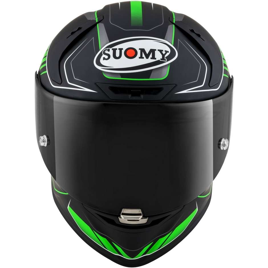 Integral Motorcycle Helmet Racing Suomy SR-GP GAMMA Black Green Opaque